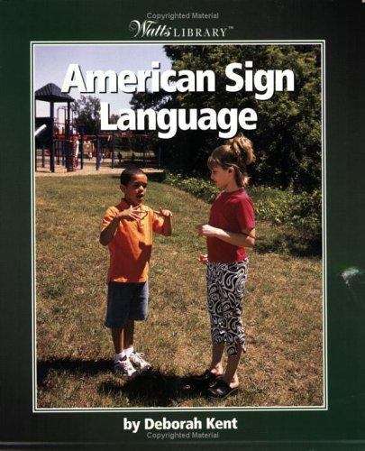 Book cover of American Sign Language