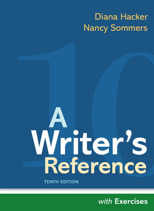 Book cover of A Writer's Reference with Exercises (Tenth Edition)