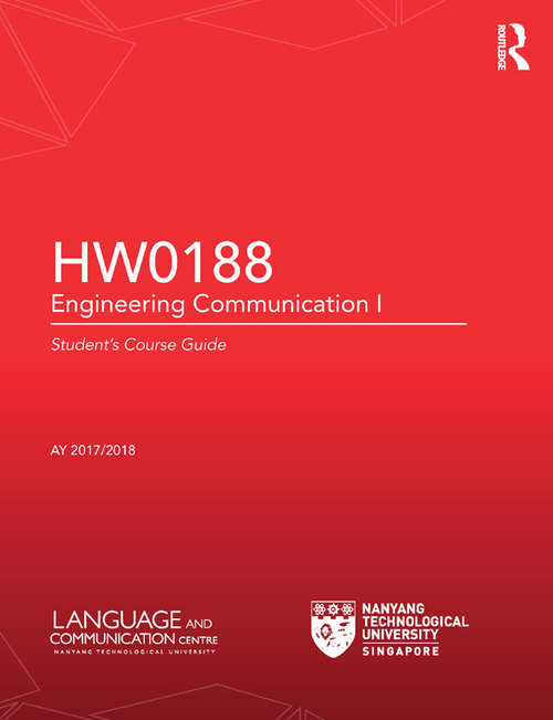 Book cover of HW0188 Engineering Communication I: Student's Course Guide
