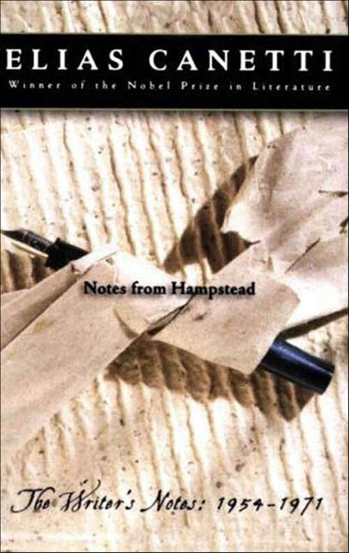 Book cover of Notes from Hampstead: The Writer's Notes: 1954–1971