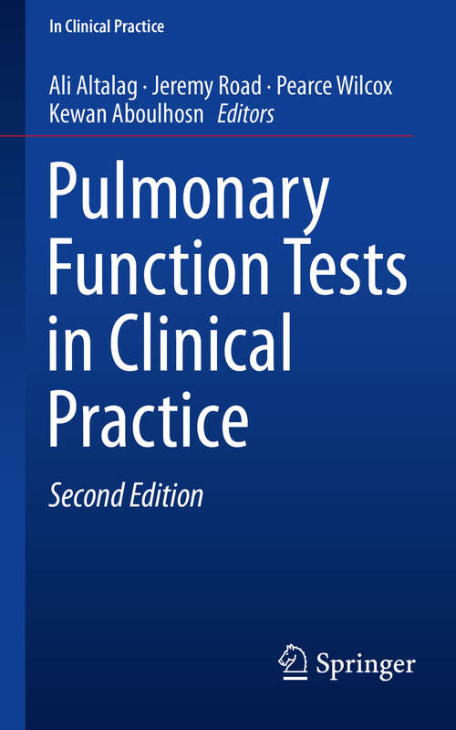 Book cover of Pulmonary Function Tests in Clinical Practice (In Clinical Practice)