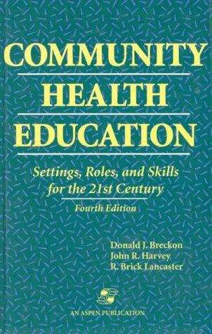 Book cover of Community Health Education