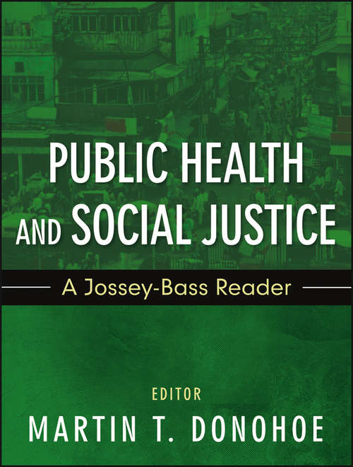 Book cover of Public Health and Social Justice