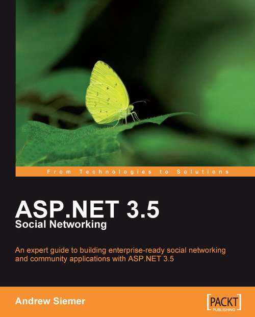 Book cover of ASP.NET 3.5 Social Networking