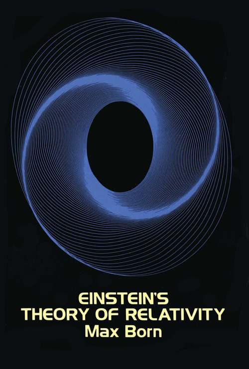 Book cover of Einstein's Theory of Relativity