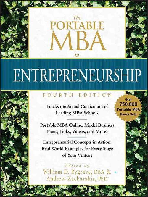 Book cover of The Portable MBA in Entrepreneurship