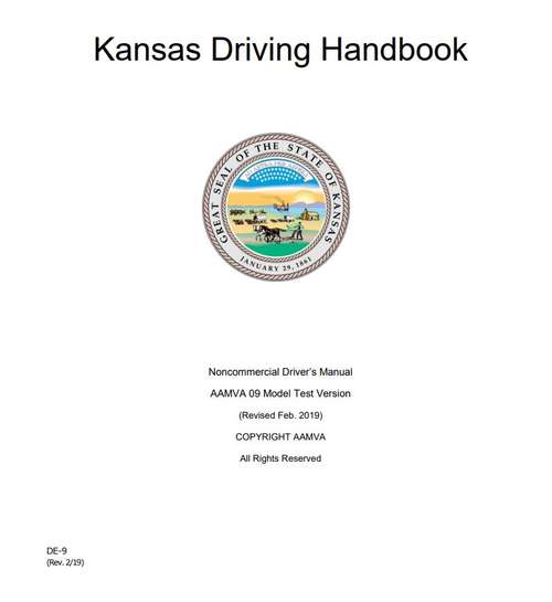 Book cover of Kansas Driving Handbook