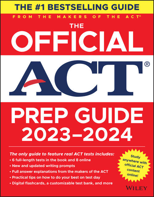 Book cover of The Official ACT Prep Guide 2023-2024 (Book + Online Course)