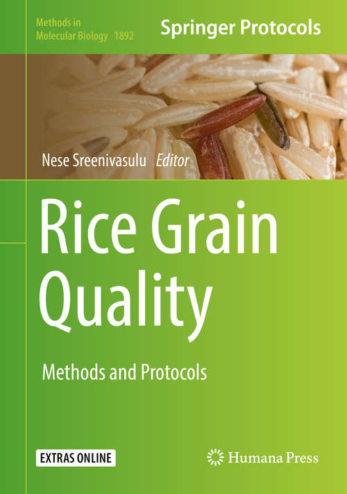 Book cover of Rice Grain Quality: Methods and Protocols (Methods in Molecular Biology #1892)