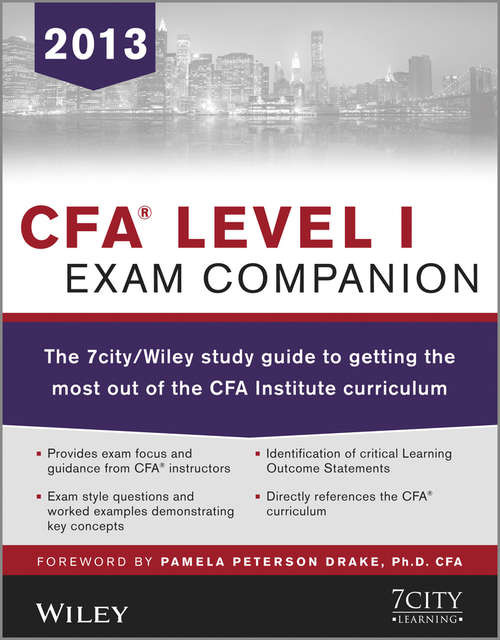 Book cover of CFA Level I Exam Companion