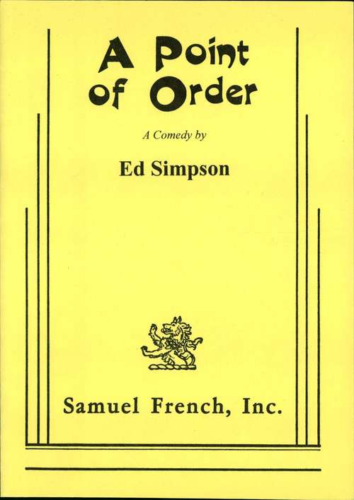 Book cover of A Point of Order