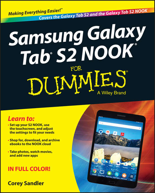 Book cover of Samsung Galaxy Tab 4 NOOK For Dummies