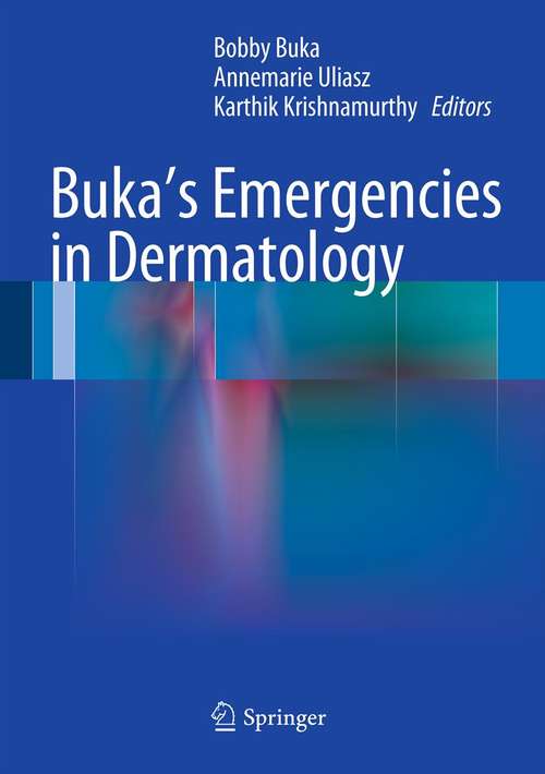 Book cover of Buka's Emergencies in Dermatology