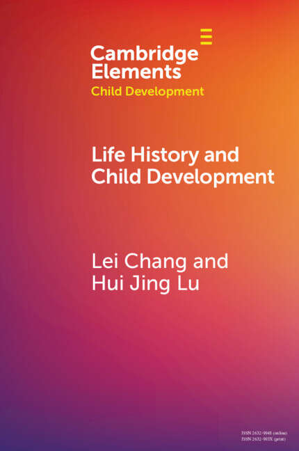 Book cover of Life History and Child Development (Elements in Child Development)