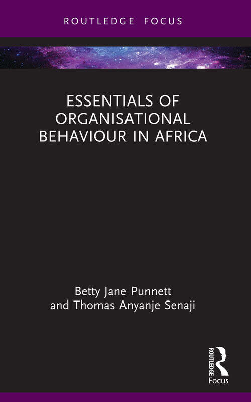 Book cover of Essentials of Organisational Behaviour in Africa (Essentials of Business and Management in Africa)