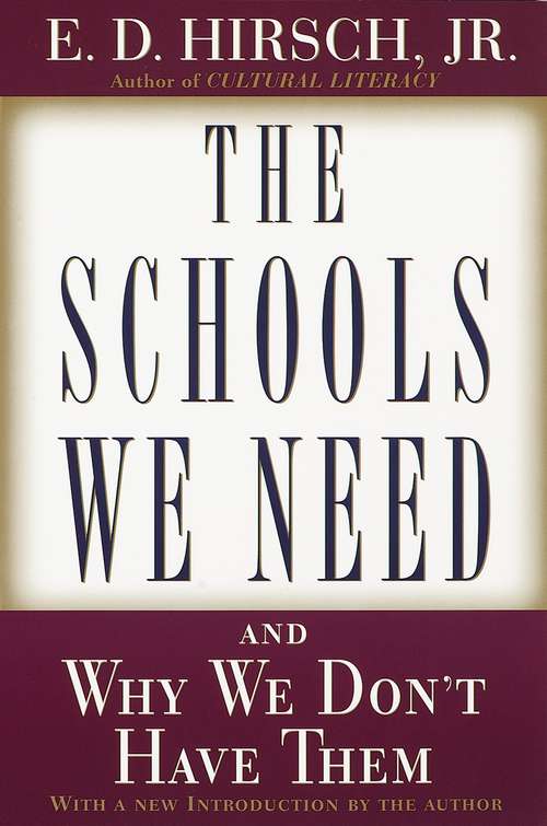 Book cover of The Schools We Need