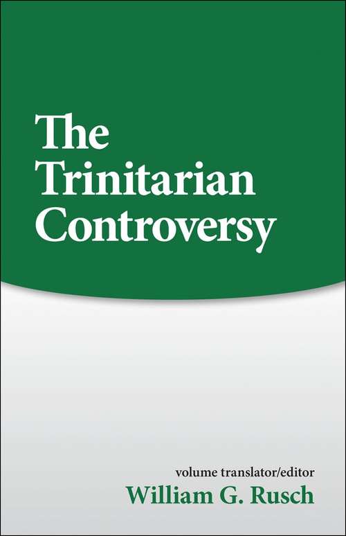 Book cover of The Trinitarian Controversy