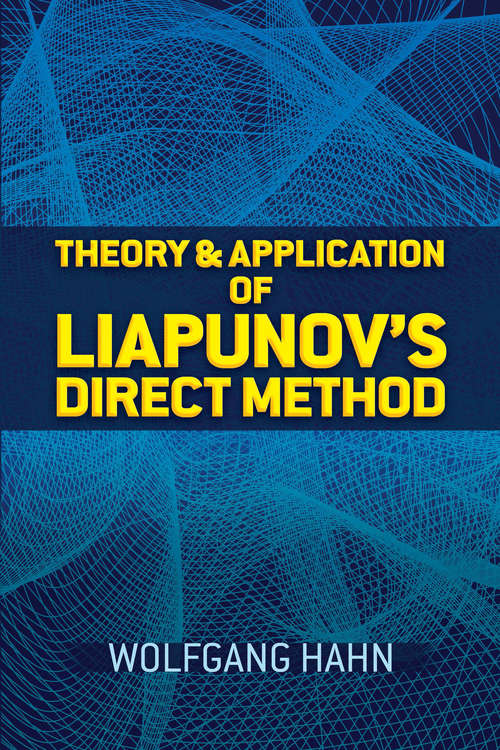 Book cover of Theory and Application of Liapunov's Direct Method (Dover Books on Mathematics)