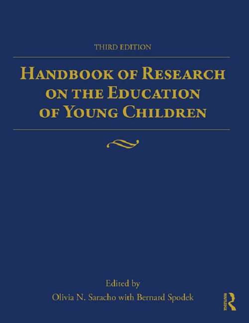 Book cover of Handbook of Research on the Education of Young Children (3)