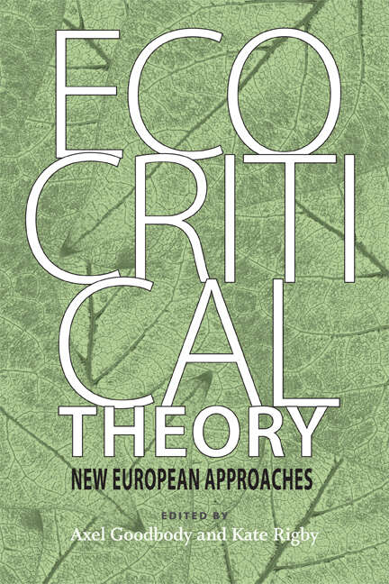 Book cover of Ecocritical Theory