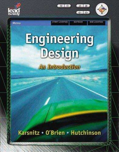 Book cover of Engineering Design: An Introduction
