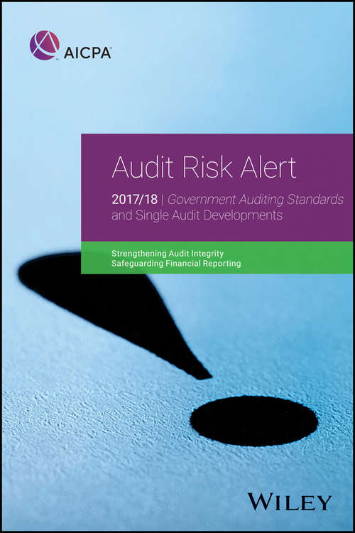 Book cover of Audit Risk Alert: Strengthening Audit Integrity 2017/18