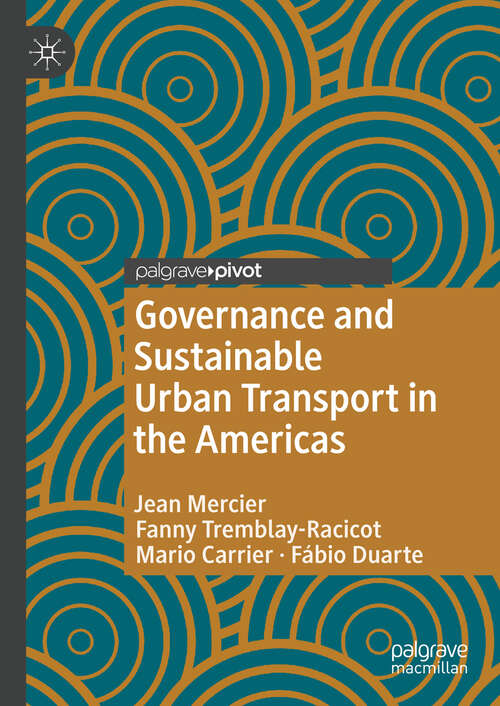 Book cover of Governance and Sustainable Urban Transport in the Americas