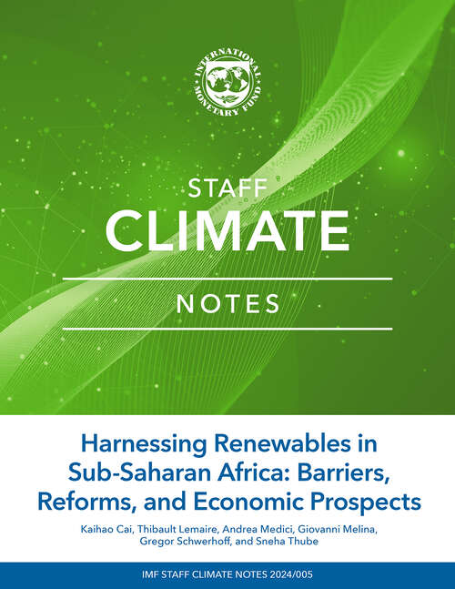 Book cover of Harnessing Renewables in Sub-Saharan Africa: Barriers, Reforms, and Economic Prospects