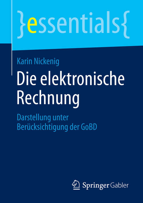 Book cover of Die elektronische Rechnung