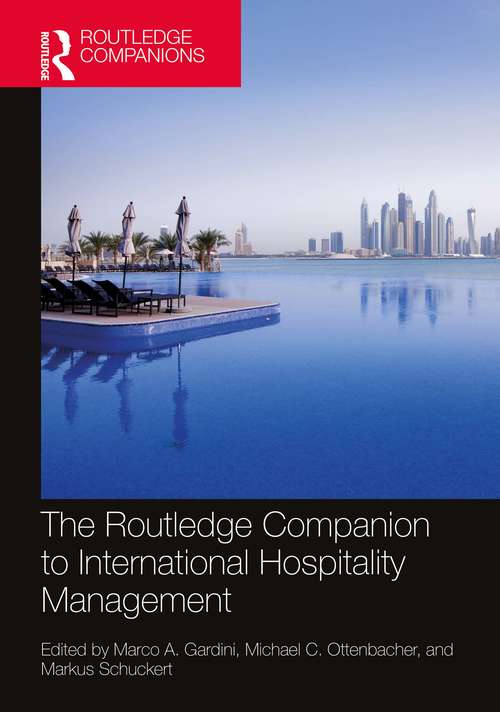 Book cover of The Routledge Companion to International Hospitality Management (ISSN)