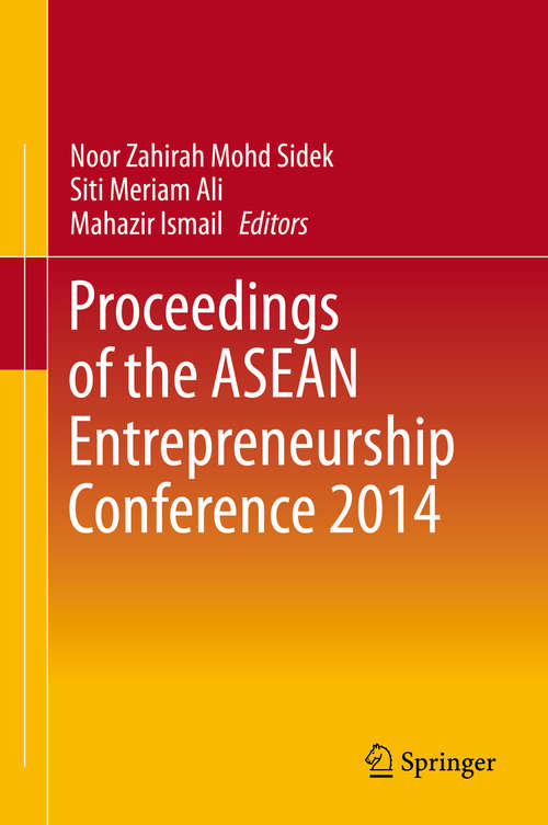Book cover of Proceedings of the ASEAN Entrepreneurship Conference 2014