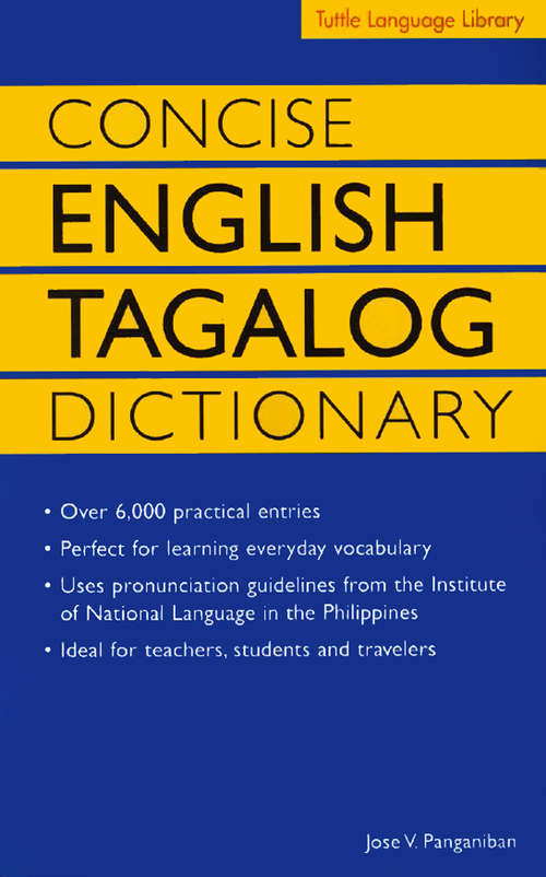 Book cover of Concise English Tagalog Dictionary