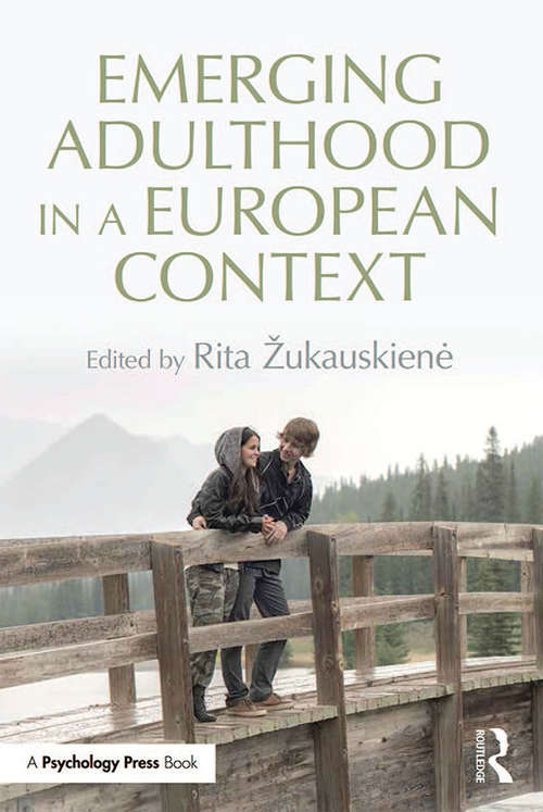 Book cover of Emerging Adulthood in a European Context