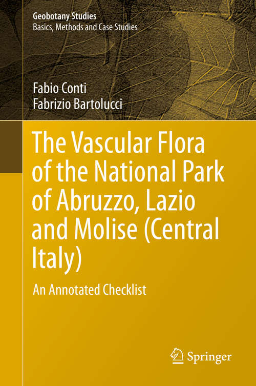 Book cover of The Vascular Flora of the National Park of Abruzzo, Lazio and Molise (Central Italy)