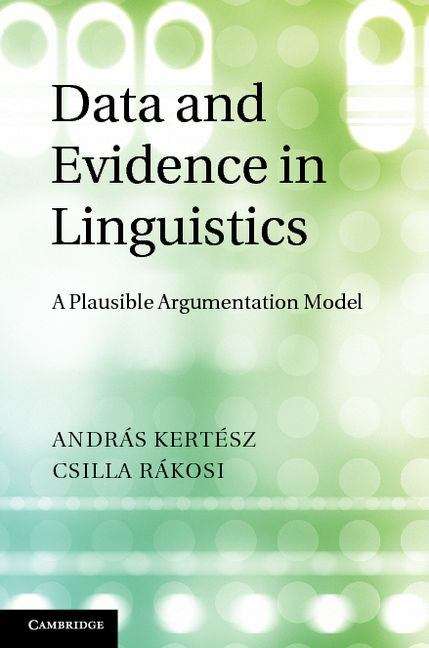 Book cover of Data and Evidence in Linguistics