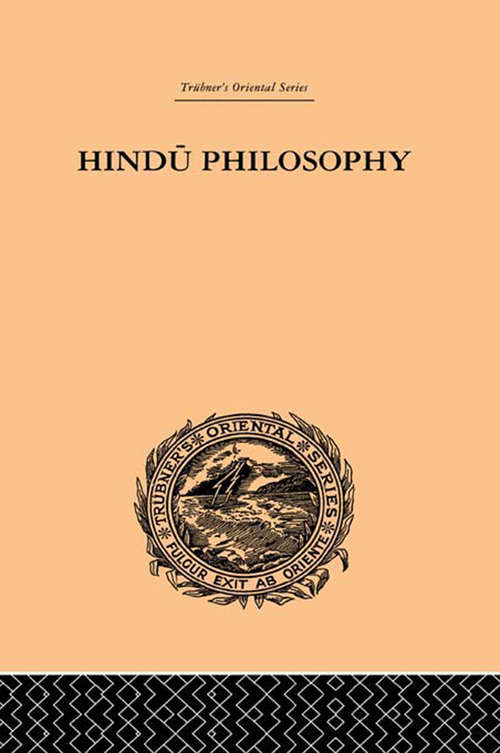 Hindu Philosophy: The Sankhya Karika of Iswara Krishna
