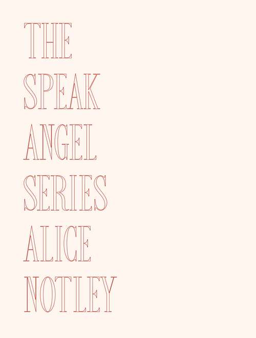 Book cover of The Speak Angel Series