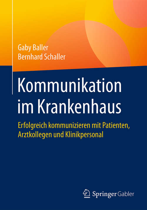 Book cover of Kommunikation im Krankenhaus