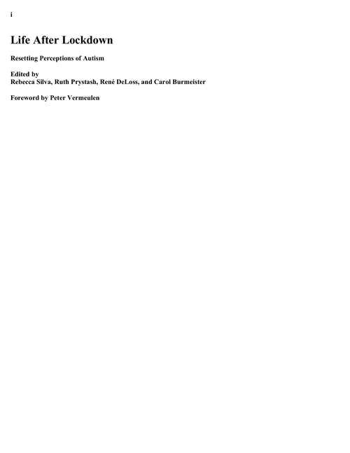 Book cover of Life After Lockdown: Resetting Perceptions of Autism