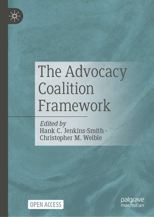 Book cover of The Advocacy Coalition Framework