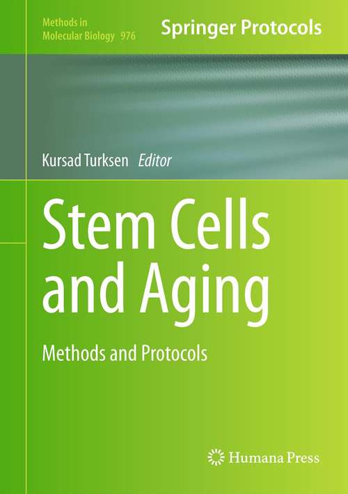 Book cover of Stem Cells and Aging
