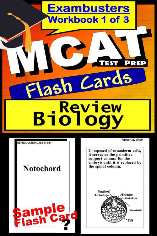 Book cover of MCAT Test Prep Flash Cards: Review Biology (Exambusters MCAT Workbook: 1 of 3)