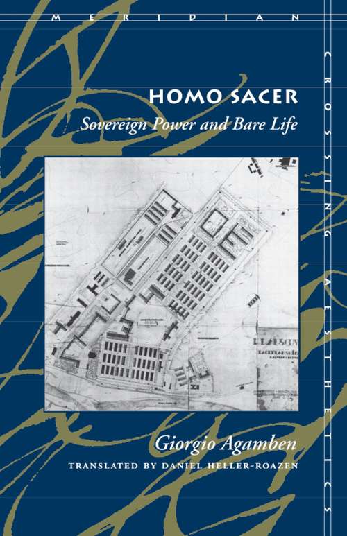 Book cover of Homo Sacer: Sovereign Power and Bare Life