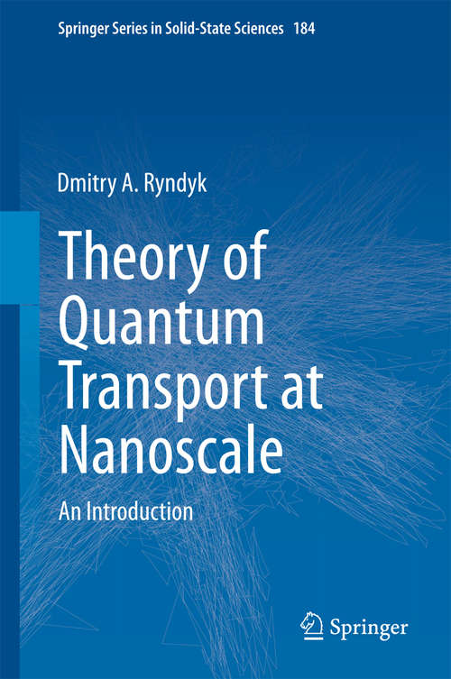 Book cover of Theory of Quantum Transport at Nanoscale