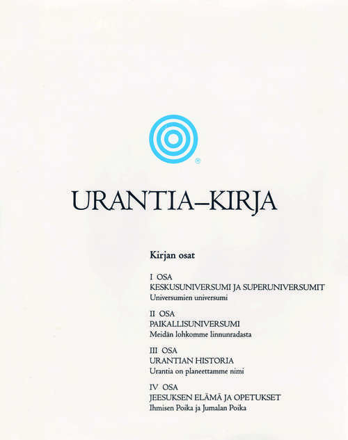 Book cover of Urantia-Kirja