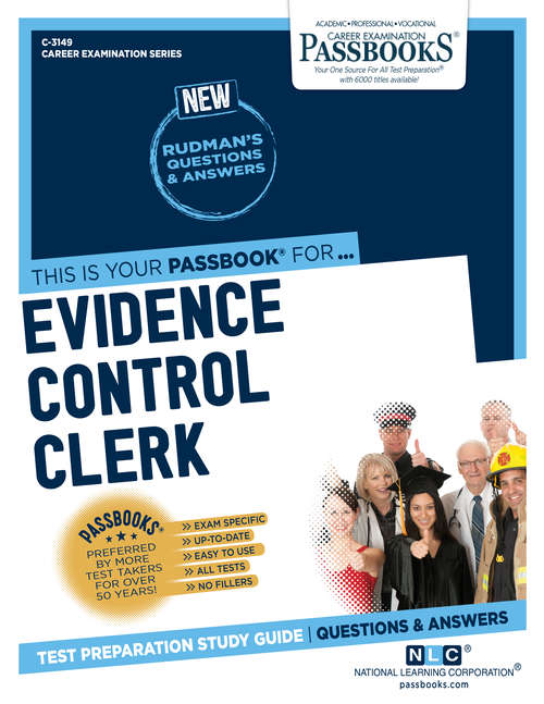 Book cover of Evidence Control Clerk: Passbooks Study Guide (Career Examination Series)