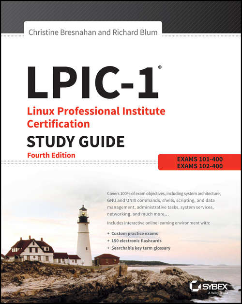 Book cover of LPIC-1 Linux Professional Institute Certification Study Guide