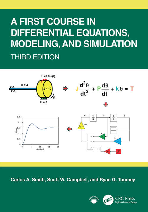 Book cover of A First Course in Differential Equations, Modeling, and Simulation (3)