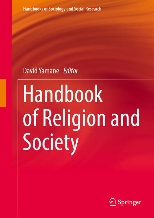 Book cover of Handbook of Religion and Society