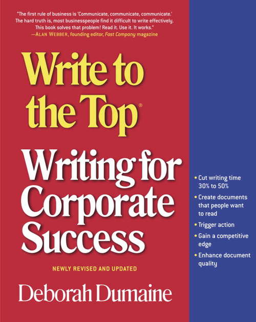 Book cover of Write to the Top